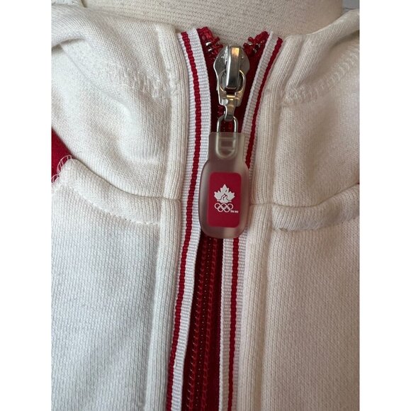 Team Canada Olympic HBC Hoodie Jacket womens Small Olympics Half Zip Sweatshirt - Picture 9 of 10